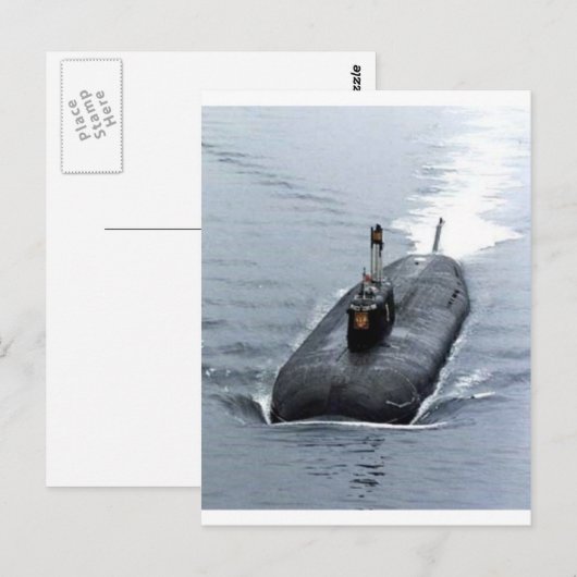 SUBMARINE BRIEFKAART (Voorkant / Achterkant)