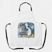 Submarine Chef – grillige keuken minimalistische s Schort (Voorkant)