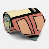 Submarine Life Brown Paars Blue Green Stropdas (Opgerold)