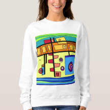 Submarine Life Sinaasappel Geel Blauw Groen