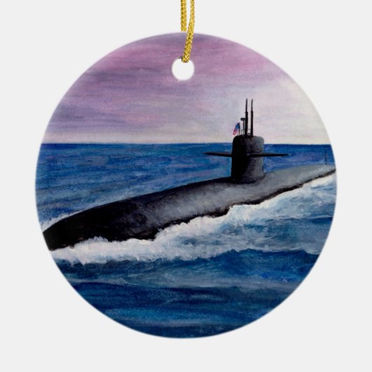 Submarine van Los Angeles Keramisch Ornament (Voorkant)