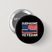 Submarine veteran War Sub underwater Craft Soldaat Ronde Button 5,7 Cm (Voorkant /achterkant)