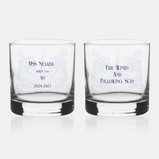 Submarine Whiskey Glasses Cadeauset Whisky Glas (Achterkant)