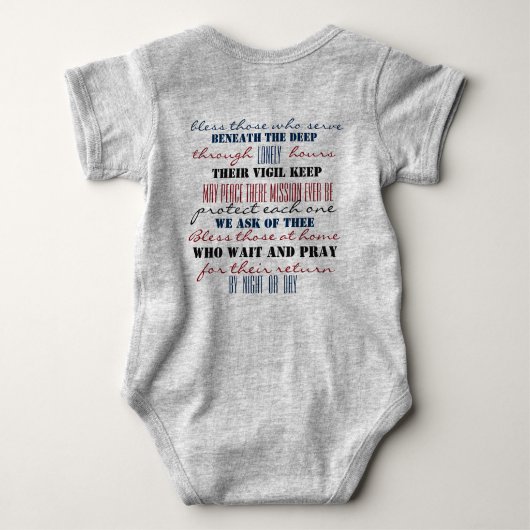 Submariner Prayer Romper (Achterkant)