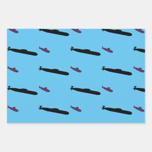 Submariner Wrapping Paper Flat Sheet Set van 3 (Voorkant 3)