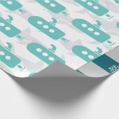 Submarines & Sharks Cadeaupapier (Hoek)