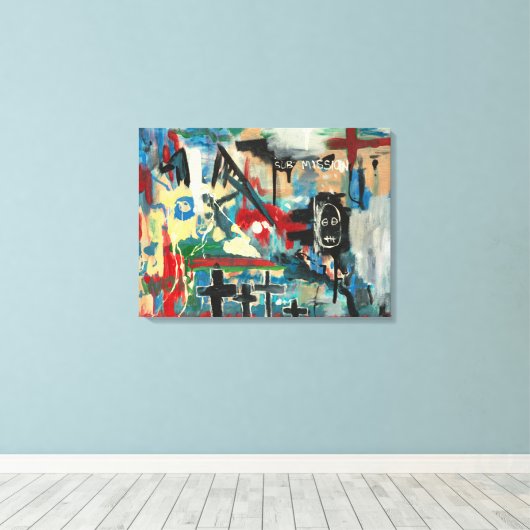 submission. canvas afdruk (Insitu (Houten vloer))