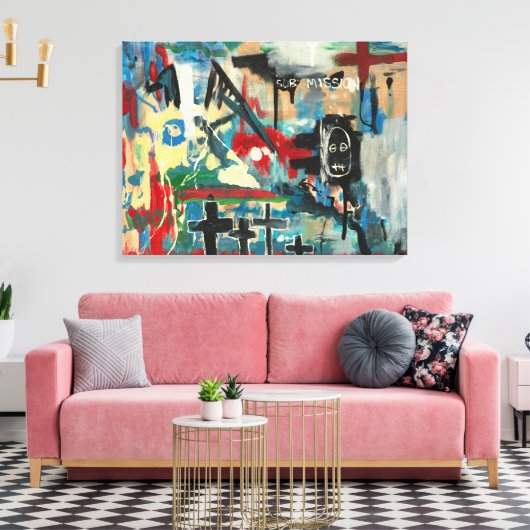 submission. canvas afdruk (Insitu (Woonkamer))