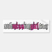 subMISSIon de Bumpersticker van het Web (Voorkant)