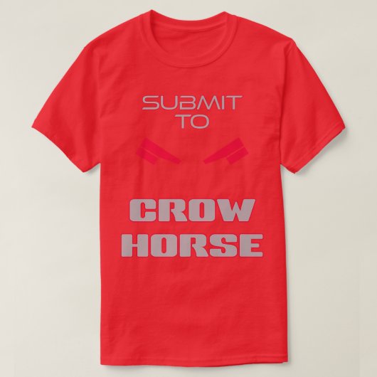 Submit to Crow Horse 2 Crows Samurai Dark T-shirt (Design voorkant)