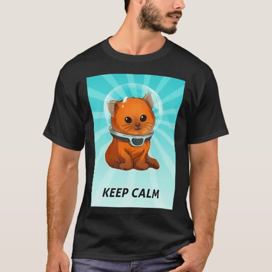 Subnautica kalm Kat vaste kleur houden T-shirt (Voorkant)