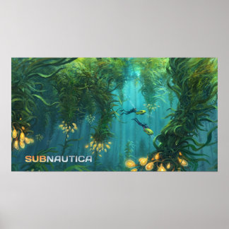 Subnautica Kelp Forest Concept Art Poster