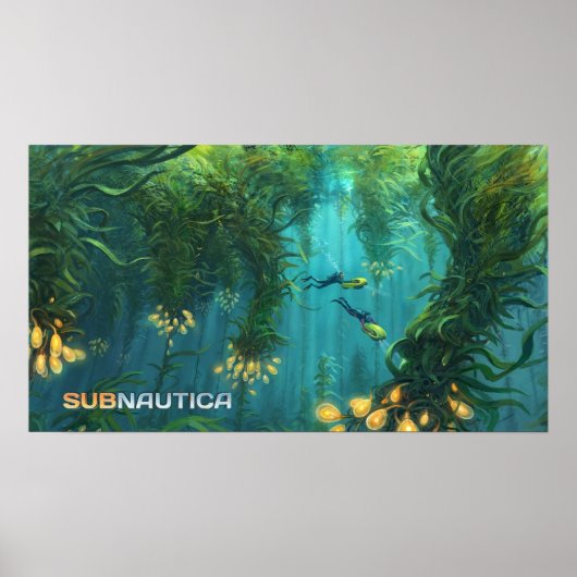 Subnautica Kelp Forest Concept Art Poster (Voorkant)