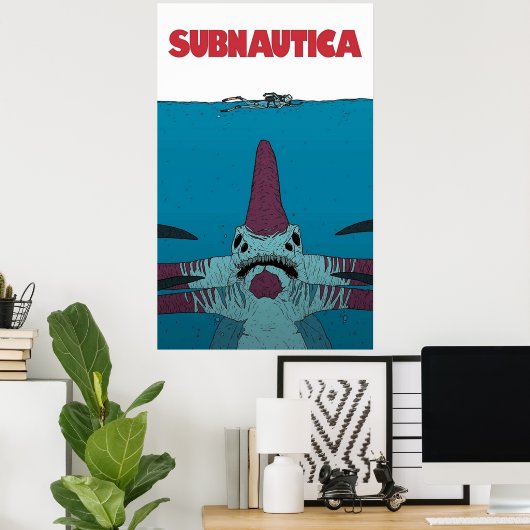 Subnautica spel - Film Poster (Thuiskantoor)