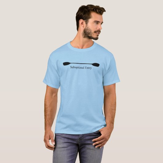 Suboptimal Entry Kayak Paddle T-shirt (Voorkant volledig)
