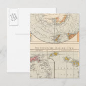 Subpoolgebied en polynesie briefkaart (Voorkant / Achterkant)