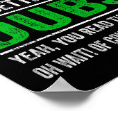 Subs zijn beter dan Dubs Japanse grappige anime Sa Poster (Hoek)