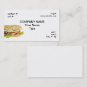 subsandwich voor arme jongen visitekaartje (Voorkant / Achterkant)