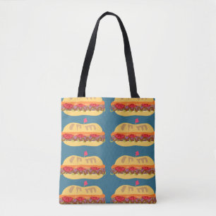 Subsandwiches Fun Food Pattern Design Bag Tote Bag