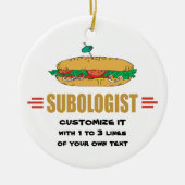 Subsandwiches personaliseren keramisch ornament (Voorkant)