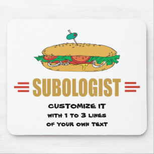 Subsandwiches personaliseren muismat