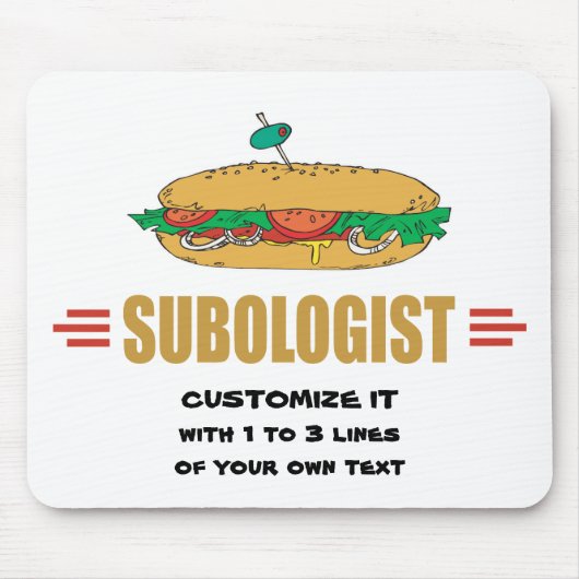 Subsandwiches personaliseren muismat (Voorkant)