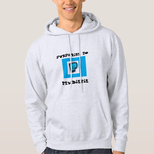 SUBSCRIBE AAN PEWDIEPIE HOODIE (Voorkant)