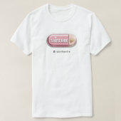 Subscribe Button + Social Media Name Influencer T-shirt (Design voorkant)
