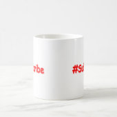 "#Subscribe" Cute Design. Bestel nu Koffiemok (Center)