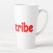 "#Subscribe" Cute Design. Bestel nu Latte Mok (Rechts)