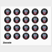 Subscription At Number 1 Funny Badminton  Ronde Sticker (Vel)