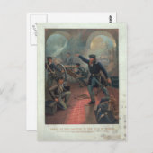 Subsidie bij de Capture of the City of Mexico Leut Briefkaart (Voorkant / Achterkant)