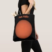 Subsidie moonside picture moon and sun tote bag (Dichtbij)