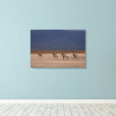 Subsidie Zebra 2 Canvas Afdruk (Insitu (Houten vloer))