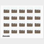 Subsidie Zebra 7 Vierkante Sticker (Vel)
