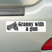 Subsidies met Pistolen Bumpersticker (Op auto)