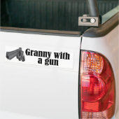Subsidies met Pistolen Bumpersticker (Op Truck)