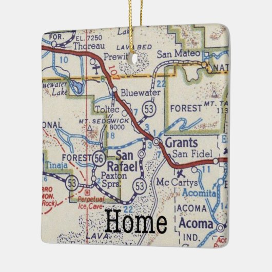 Subsidies New Mexico Home  Map Keramisch Ornament (Links)