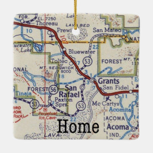 Subsidies New Mexico Home Map Keramisch Ornament