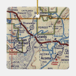 Subsidies New Mexico  Map Keramisch Ornament