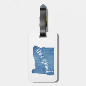 Subsidies Pass Oregon Wood Grain Bagagelabel (Achterkant verticaal)