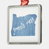 Subsidies Pass Oregon Wood Grain Metalen Ornament (Links)
