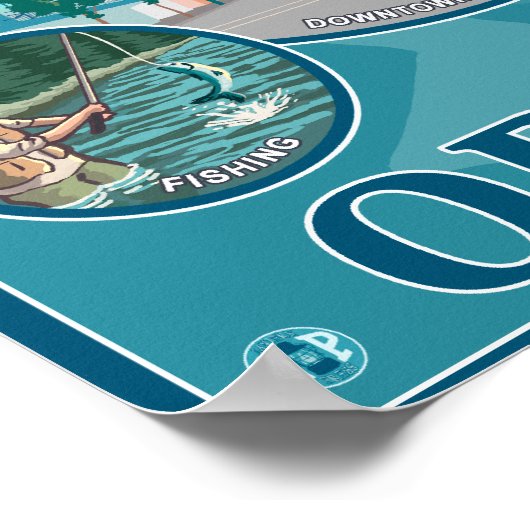 Subsidies voor personenauto's, oregonScene-reispos Poster (Hoek)