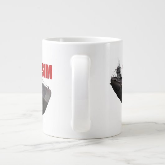 SUBSIM Jumbo-mok - U-boot Grote Koffiekop (Achterkant)