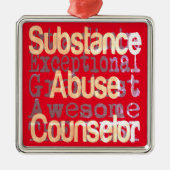 Substance Abuse Counselor Extraordinaire Metalen Ornament (Voorkant)