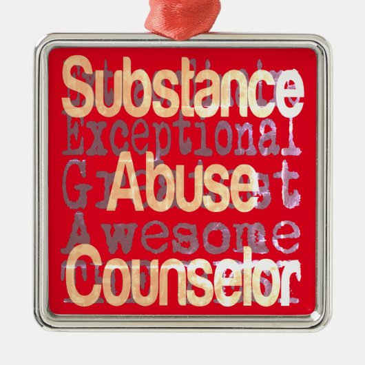 Substance Abuse Counselor Extraordinaire Metalen Ornament (Voorkant)