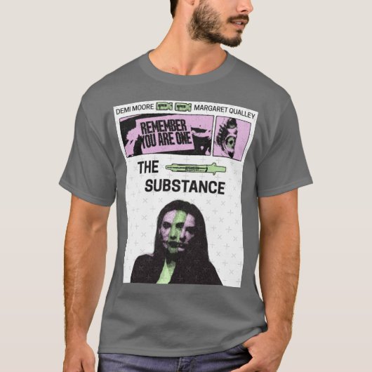 substance retro poster grappig t-shirt (Voorkant)