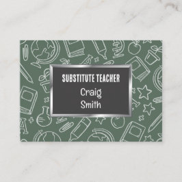 Substitute Teacher Contactkaartje