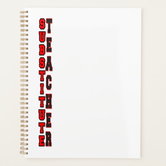 Substitute Teacher Planner (Voorkant)