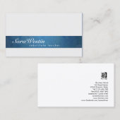 Substitute Teacher Script Grunge Visitekaartje (Voorkant / Achterkant)